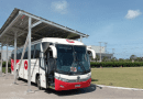 Ônibus elétrico movido a energia solar