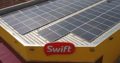 Swift chega a 100 lojas com geração de energia solar nos telhados