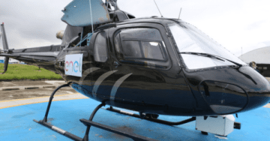 Enel faz inspeção com helicóptero